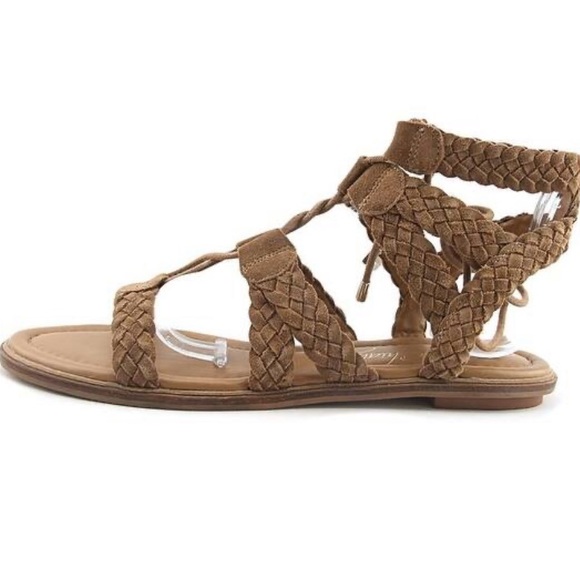 Arturo Chiang Suede Lace Up Sandals - Picture 2 of 8